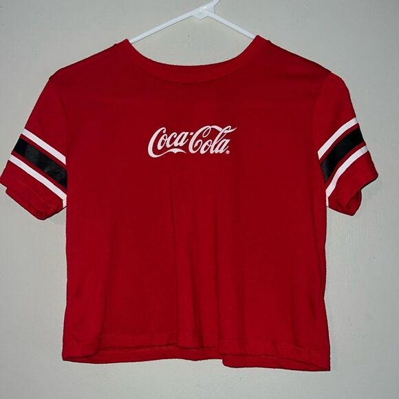 Red Coca Cola Ice Cold Women’s Crop jersey - Picture 1 of 6